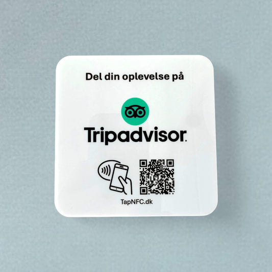 Anmeld os på Tripadvisor selvklæbende pad - TapNFC ApS